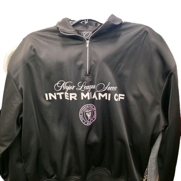 🖤💖 Inter Miami CF MLS Black & Pink 1/4-Zip Training Pullover/Jacket - Size S - Picture 9 of 12